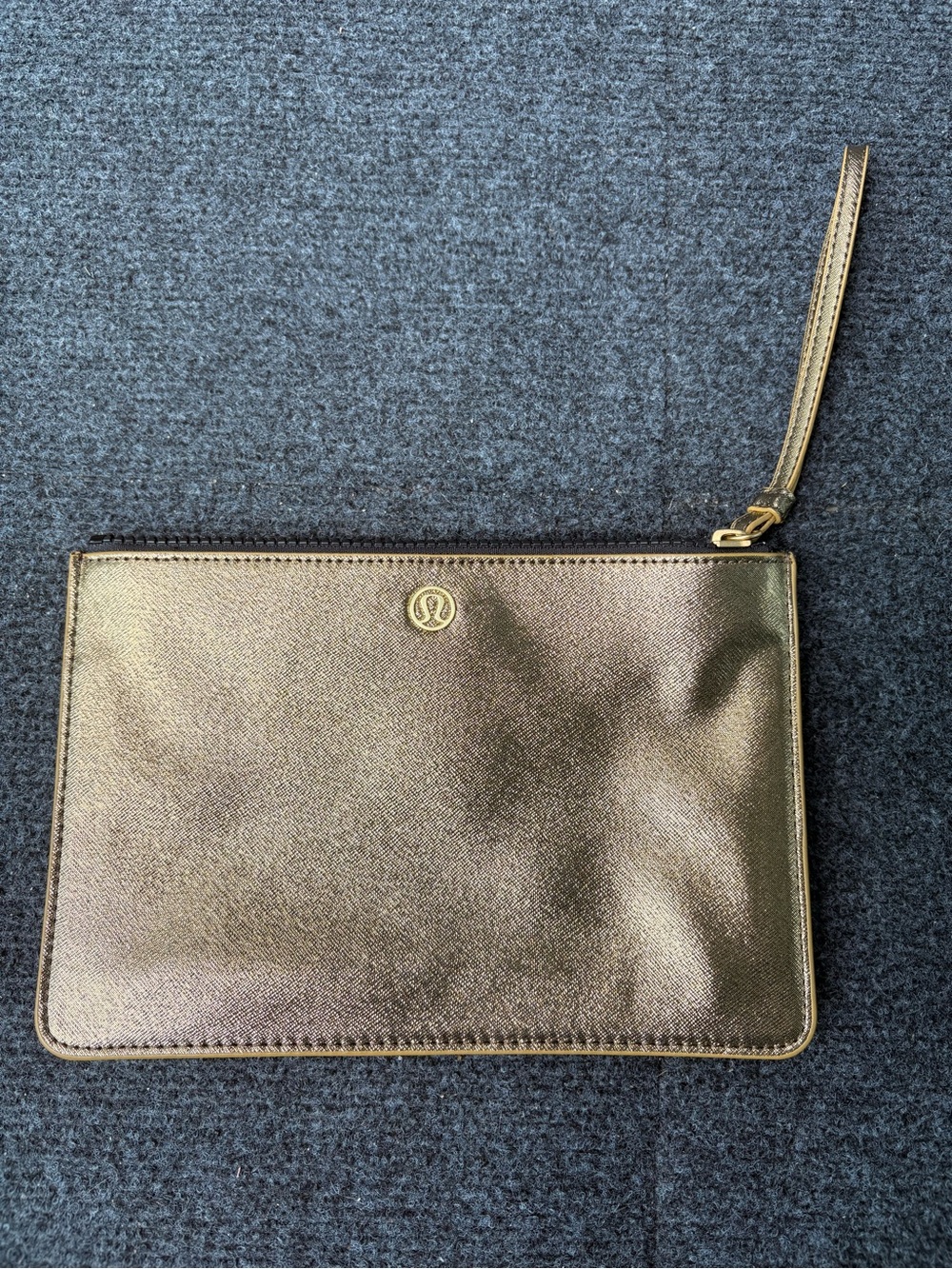 lululemon athletica Shimmering Gold Wristlet Pouch